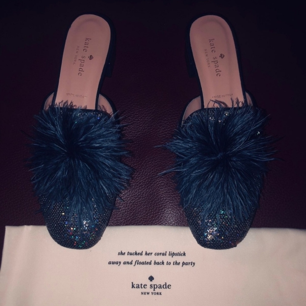 Kate spade sequin mules in size 7.5